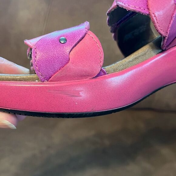 Dansko Dee Sandals Womens Adjustable Wedge Slide Slip On Size 37 - Picture 11 of 12